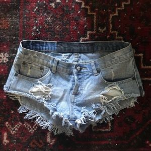 ONE TEASPOON DENIM SHORTS